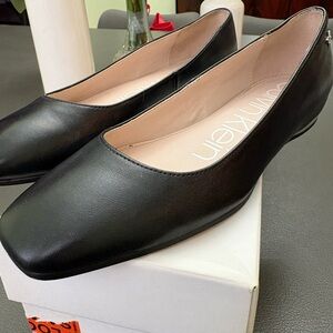 Calvin Klein Black Leather Loafers